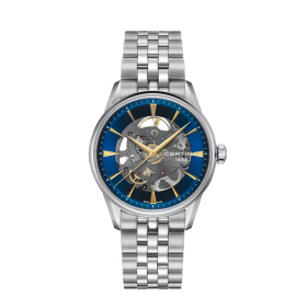 Montre Certina DS-1 Skeleton Automatique Cadran Bleu