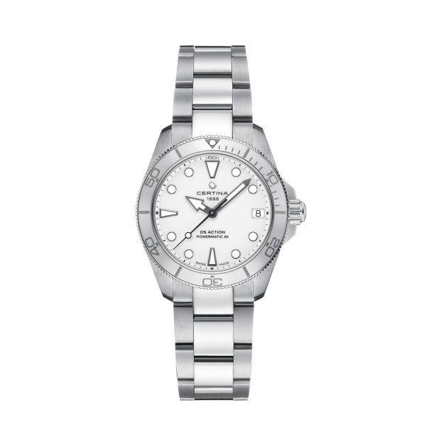 Montre Certina DS Action 34.5mm Powermatic 80 Automatique Cadran Blanc
