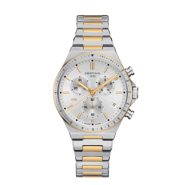Montre Certina DS-7 Chronograph Quartz Cadran Argent