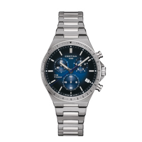Montre Certina DS-7 Chronograph Quartz Cadran Bleu