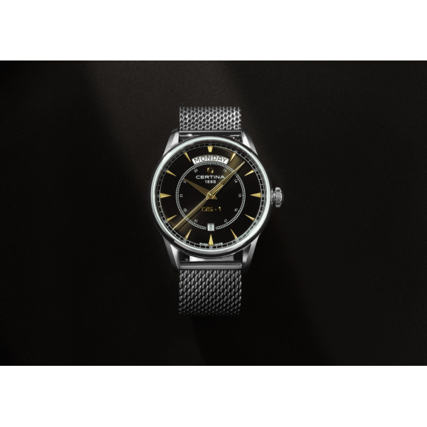 Montre Certina DS-1 Day Date Automatique Cadran Noir