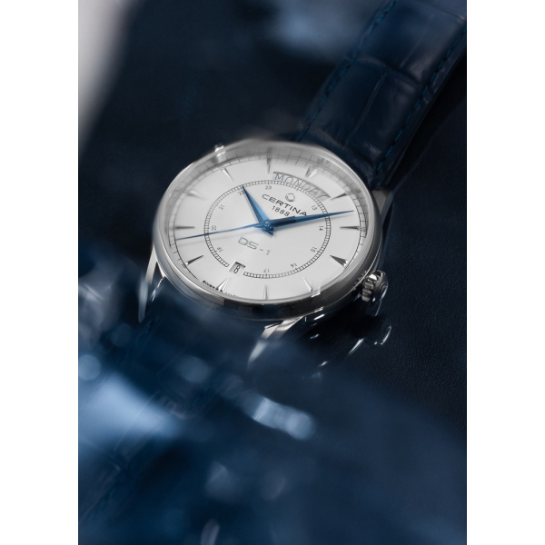 Montre Certina DS-1 Day Date Automatique Cadran Blanc