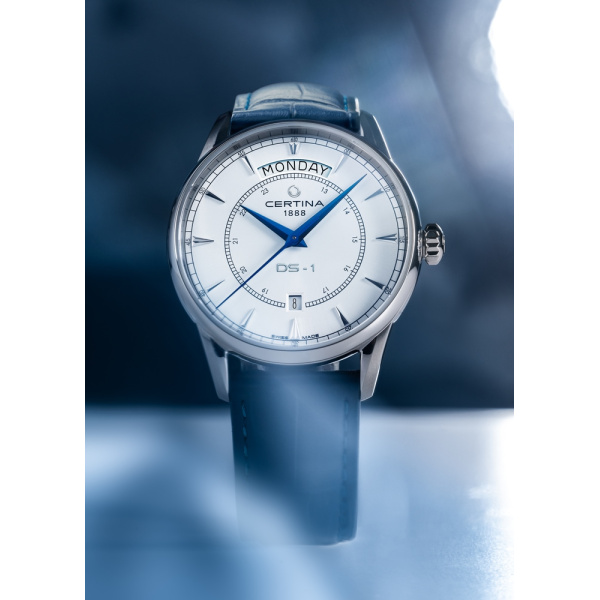 Montre Certina DS-1 Day Date Automatique Cadran Blanc