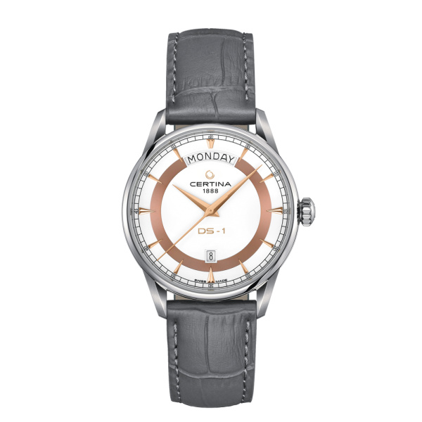 Montre Certina DS-1 Day Date Automatique Cadran Blanc