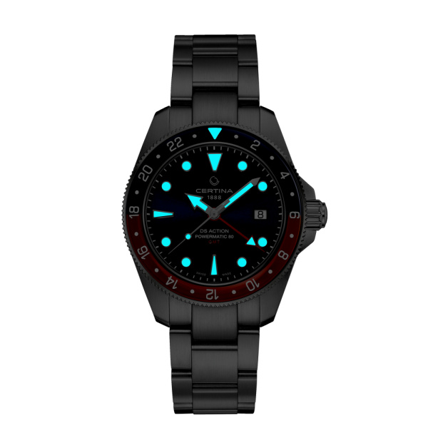 Montre Certina DS Action GMT Powermatic 80 Automatique Cadran Bleu