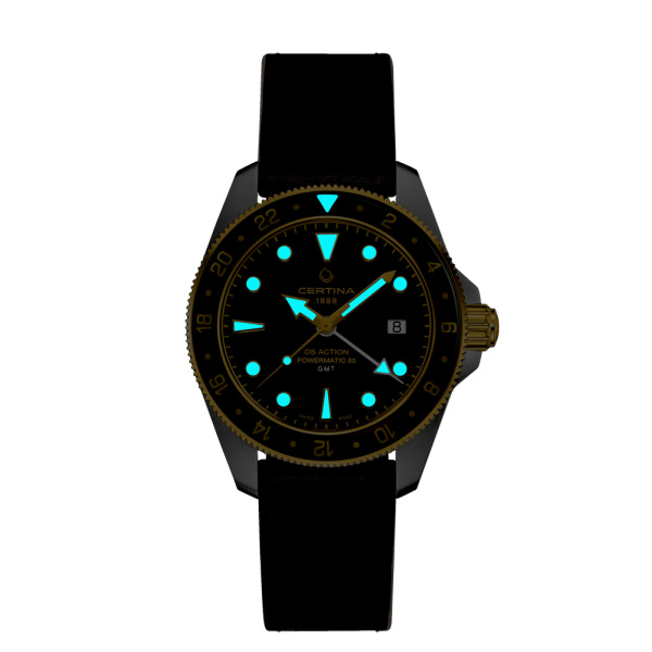 Montre Certina DS Action GMT Powermatic 80 Automatique Cadran Noir