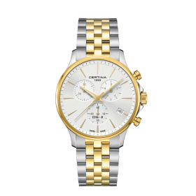 Montre Certina DS-8 Chrono Quartz Cadran Argent