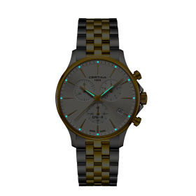 Montre Certina DS-8 Chrono Quartz Cadran Argent