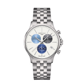 Montre Certina DS-8 Chrono Quartz Cadran Blanc