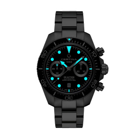 Montre Certina DS Action Diver Chrono Automatique Cadran Noir