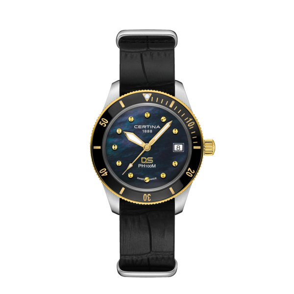 Montre Certina DS PH100M Lady Quartz Cadran Noir