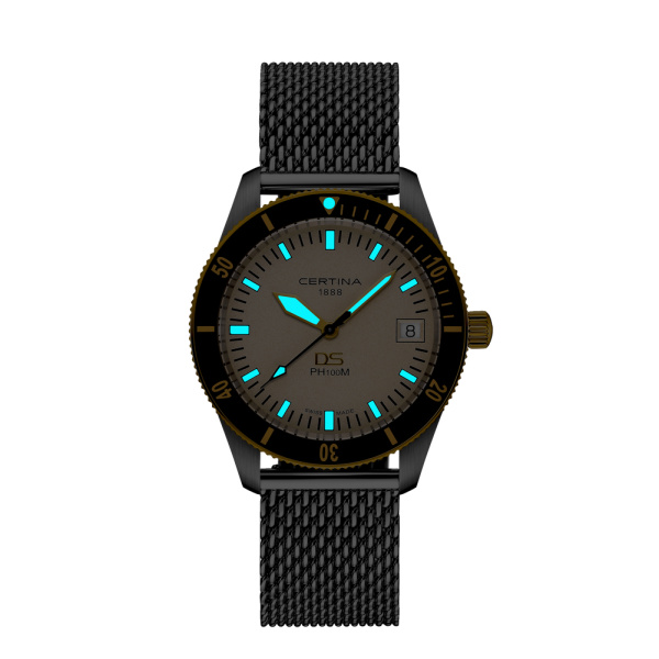 Montre Certina DS PH100M Gent Quartz Cadran Argent