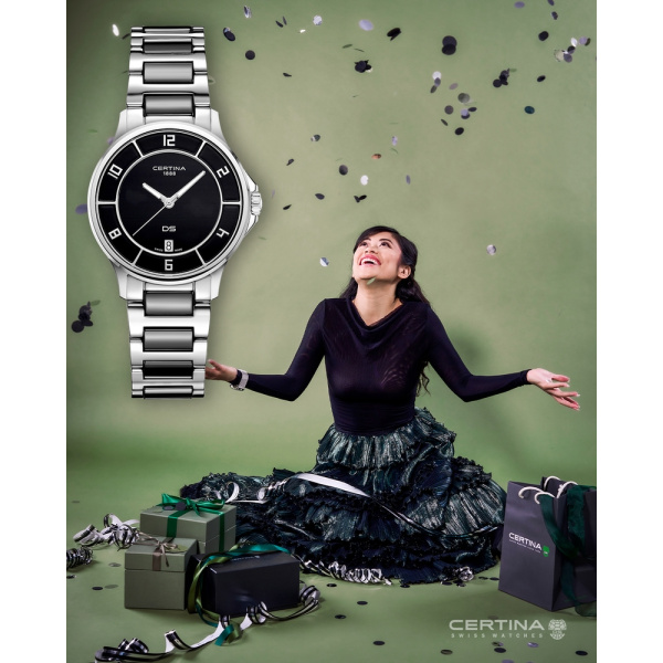Montre Certina DS-6 Lady Quartz Cadran Noir