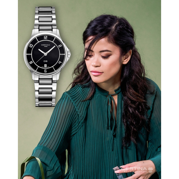 Montre Certina DS-6 Lady Quartz Cadran Noir