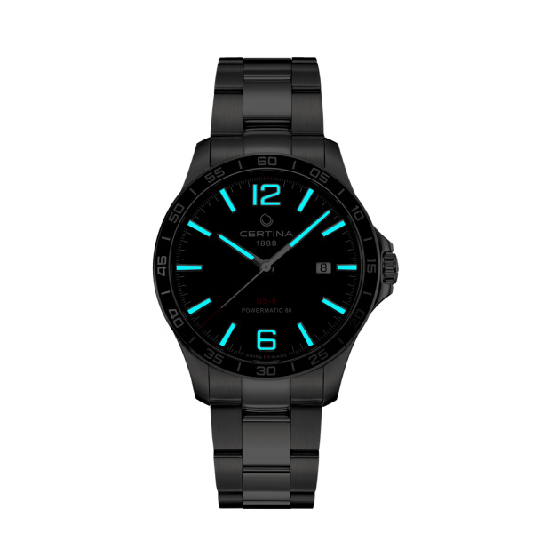 Montre Certina DS-8 Powermatic 80 40.5mm Automatique Cadran Noir