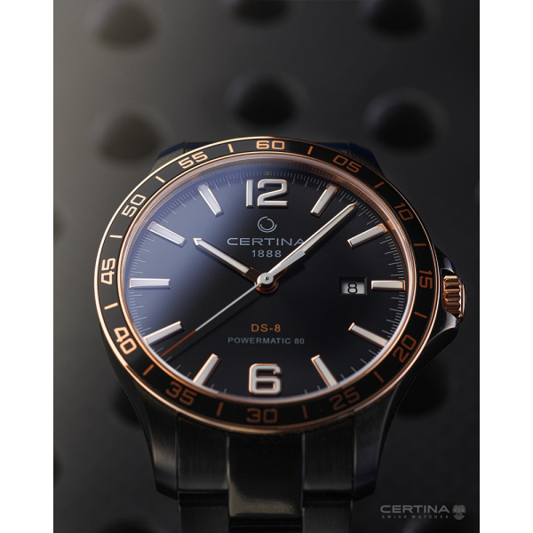 Montre Certina DS-8 Powermatic 80 40.5mm Automatique Cadran Noir