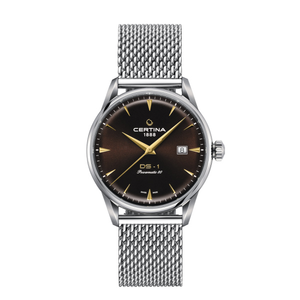 Montre Certina DS-1 Powermatic 80 Automatique Cadran Marron / Brun