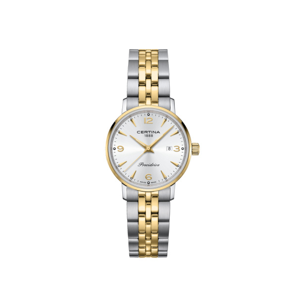 Montre Certina DS Caimano Lady Quartz Cadran Argent