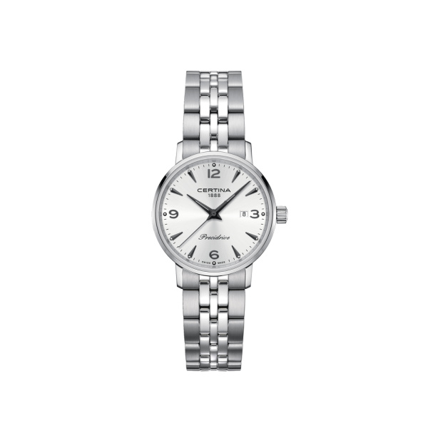 Montre Certina DS Caimano Lady Quartz Cadran Argent