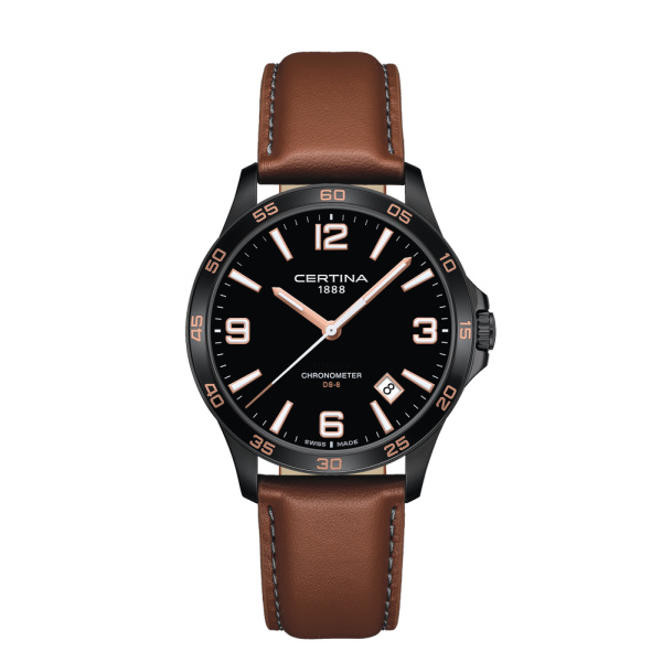 Montre Certina DS-8 41.5mm Quartz Cadran Noir