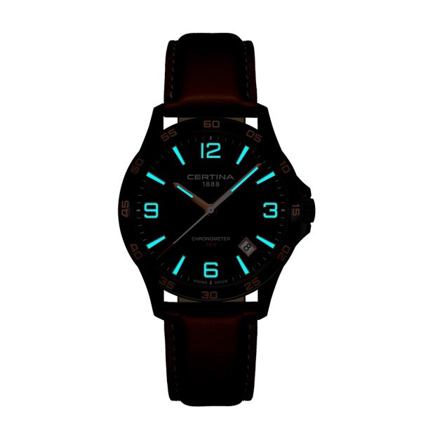 Montre Certina DS-8 41.5mm Quartz Cadran Noir