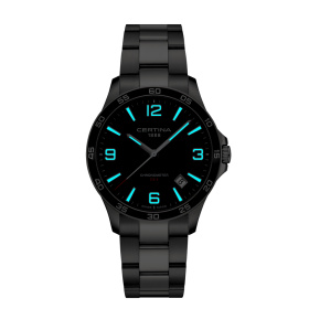 Montre Certina DS-8 41.5mm Quartz Cadran Noir