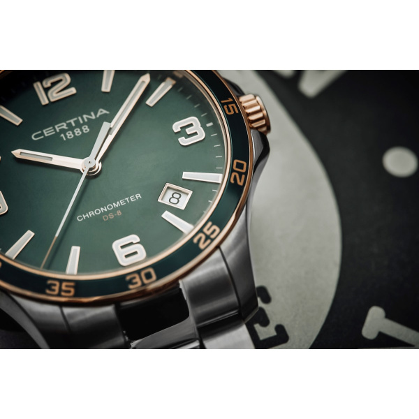 Montre Certina DS-8 41.5mm Quartz Cadran Noir