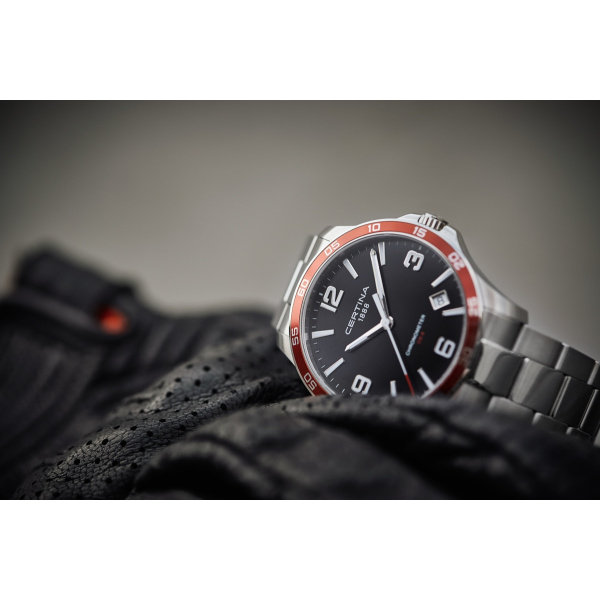 Montre Certina DS-8 41.5mm Quartz Cadran Noir