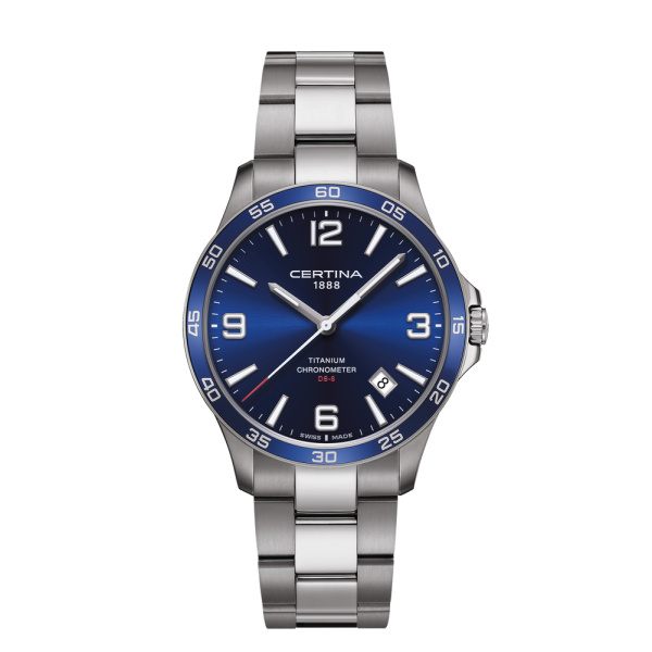 Montre Certina DS-8 41.5mm Quartz Cadran Bleu