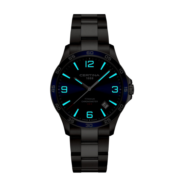 Montre Certina DS-8 41.5mm Quartz Cadran Bleu