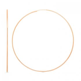 Boucle d'oreilles Ginette NY Jumbo Circle Hoops Or Rose