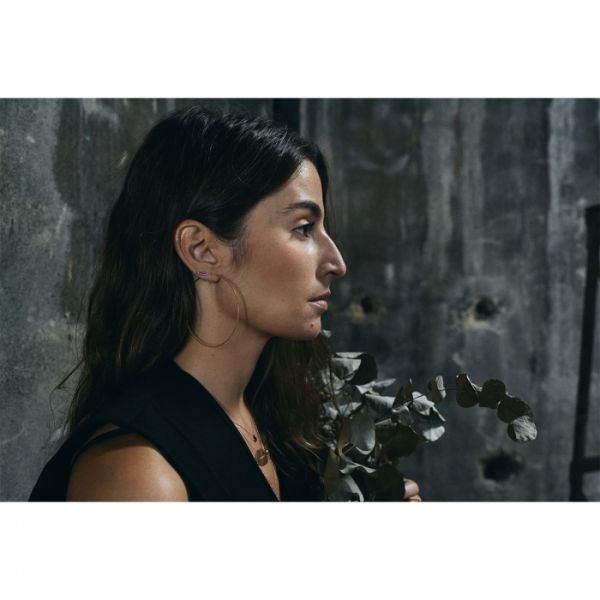 Boucle d'oreilles Ginette NY Jumbo Circle Hoops Or Rose
