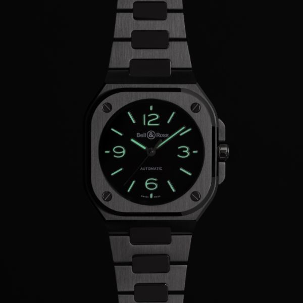 Montre BELL & ROSS BR-05 36 mm Ice Blue Steel