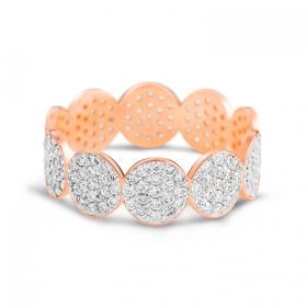 Ginette NY Mini Ever Diamond Eternity Band Or Rose