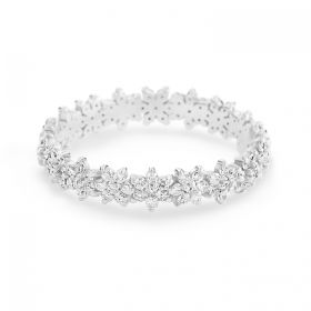 Ginette NY Be Mine Star White Mini Diamond Band Or Blanc