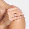 Ginette NY Be Mine Star Mini Diamond Band Or Blanc