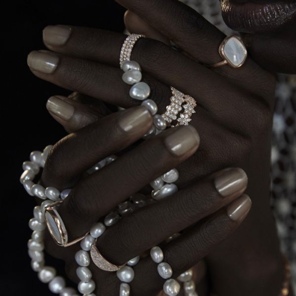 Ginette NY Be Mine Star Diamond Band Or Rose