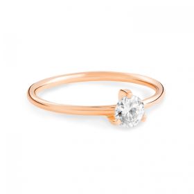 Ginette NY Be Mine Maria White Engagement Ring Or Rose