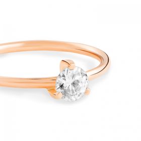 Ginette NY Be Mine Maria White Engagement Ring Or Rose