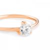 Ginette NY Be Mine Maria White Engagement Ring Or Rose