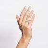 Ginette NY Be Mine Diamond Strip White Large Band Or Blanc
