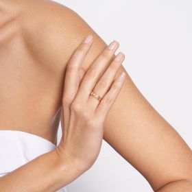 Ginette NY Be Mine Bliss Eternity Band Or Rose