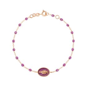 Bracelet gigi CLOZEAU Madone Résine Or Rose
