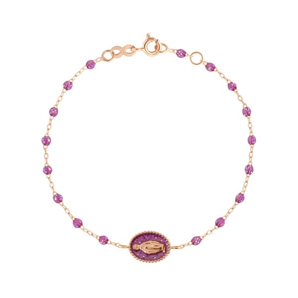 Bracelet gigi CLOZEAU Madone Résine Or Rose