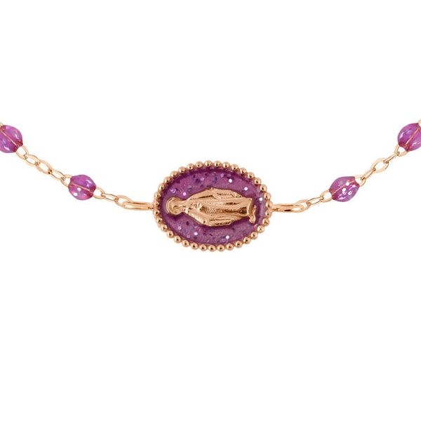 Bracelet gigi CLOZEAU Madone Résine Or Rose
