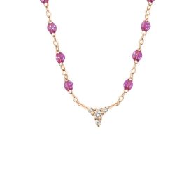Collier gigi CLOZEAU Petit Kosmos Diamants Or Rose 42cm