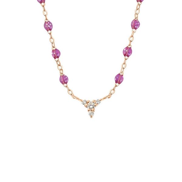 Collier gigi CLOZEAU Petit Kosmos Diamants Or Rose 42cm