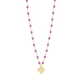 Collier gigi CLOZEAU Lucky Trèfle Diamants & Or Jaune 42cm