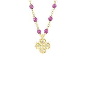 Collier gigi CLOZEAU Lucky Trèfle Diamants & Or Jaune 42cm