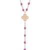 Chapelet gigi CLOZEAU Lucky Trèfle Diamants & Or Rose